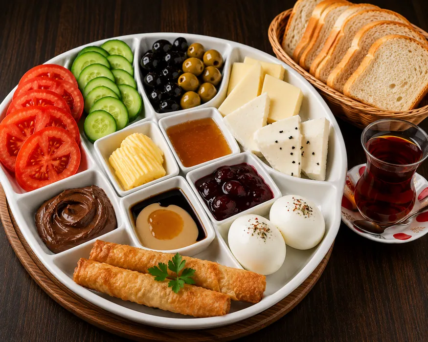 Duble Kahvaltı Tabağı